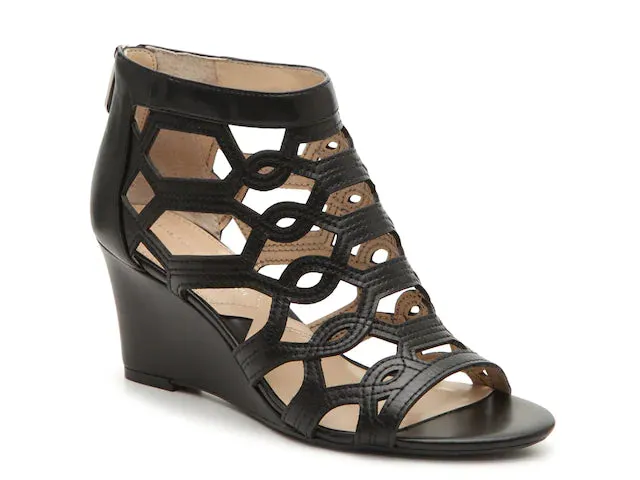 ADRIENNE VITTADINI Women's  •Raines• Caged Wedge Sandal