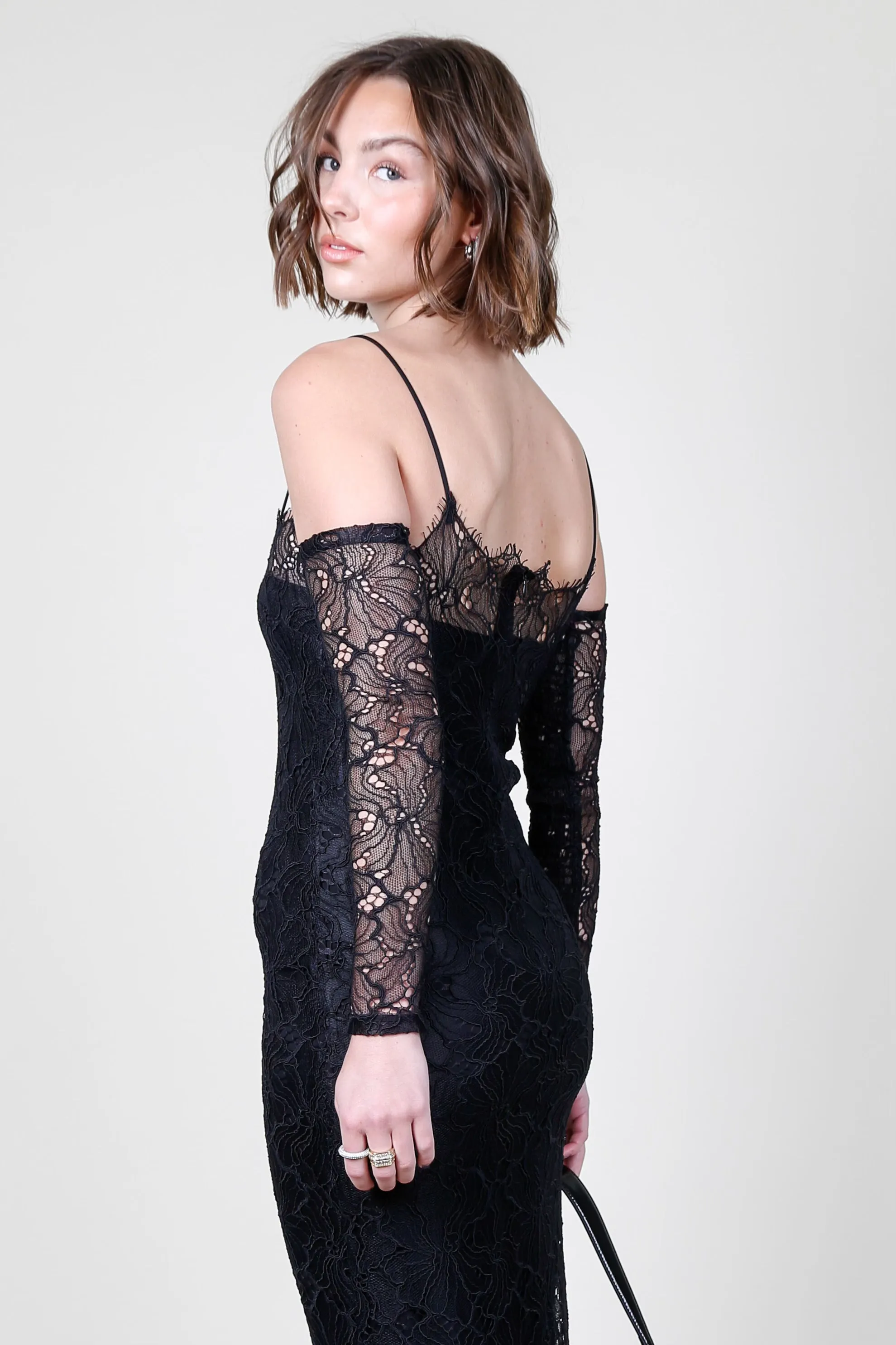 ALEXIS | Rishell Dress - Black Lace