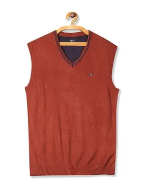 Arrow Sports Sleeveless V-Neck Sweater