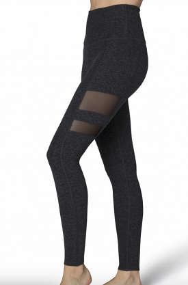 Beyond Yoga Iconic Silhouette Mesh Legging Black/Charcoal