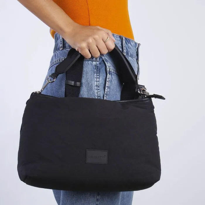 BLACK NEOPRENE CROSSBODY BAG PENDEEN