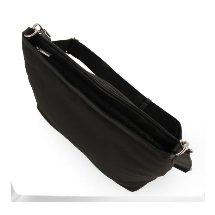 BLACK NEOPRENE CROSSBODY BAG PENDEEN