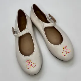 Bonpoint White Mary-Jane With Neon Trim Shoes: Size EU 31 (Brand New)