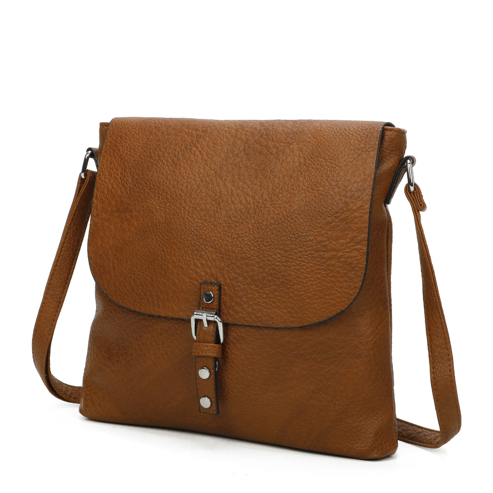 Brown Everyday handbag with Silver Buckle Fastening