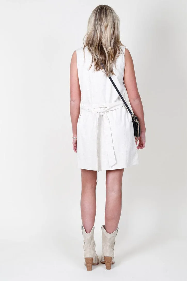 Cicilia Woven Dress - Creme