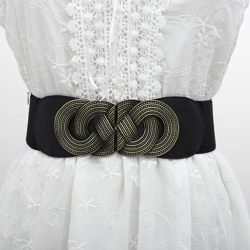 Elastic Waist Buckle Belt