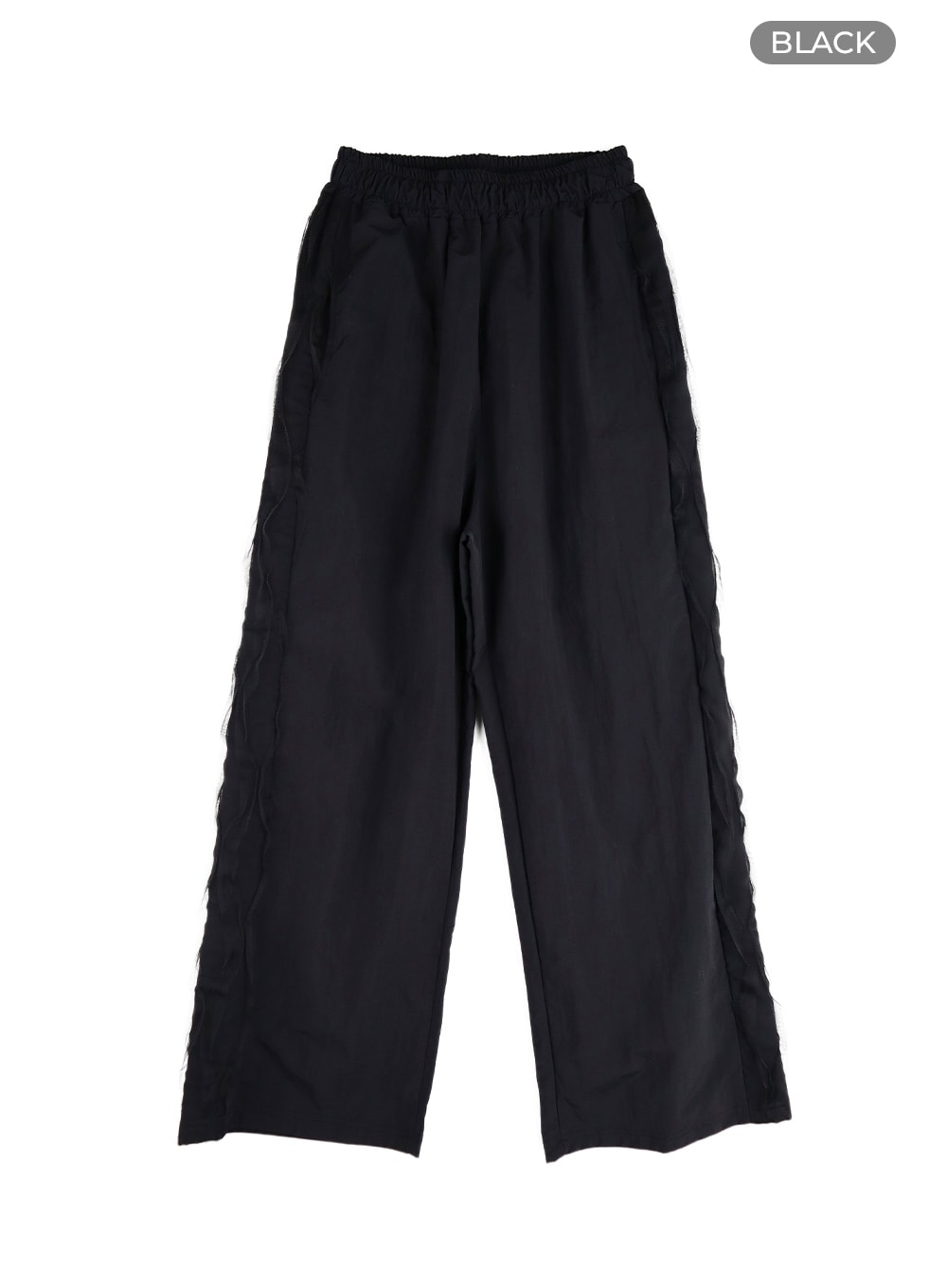 Elastic Waist Cotton Wide Trousers CM406