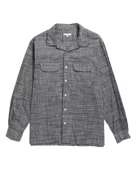 Engineered Garments Black Cotton Slub Classic Shirt