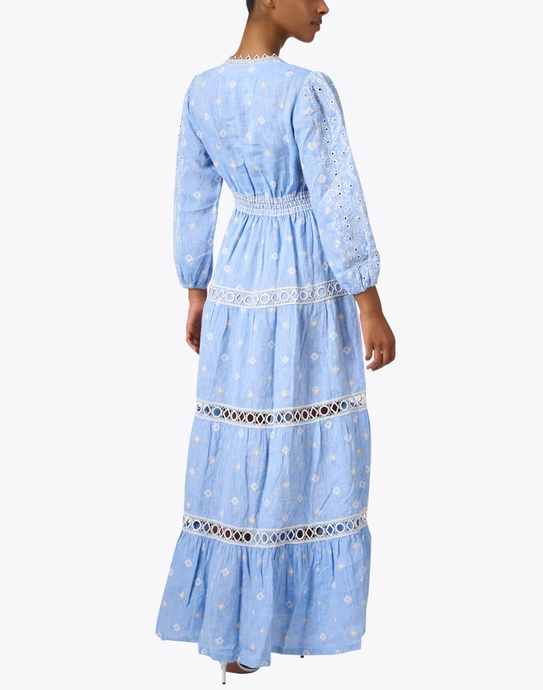 Galatea Blue Linen Dress