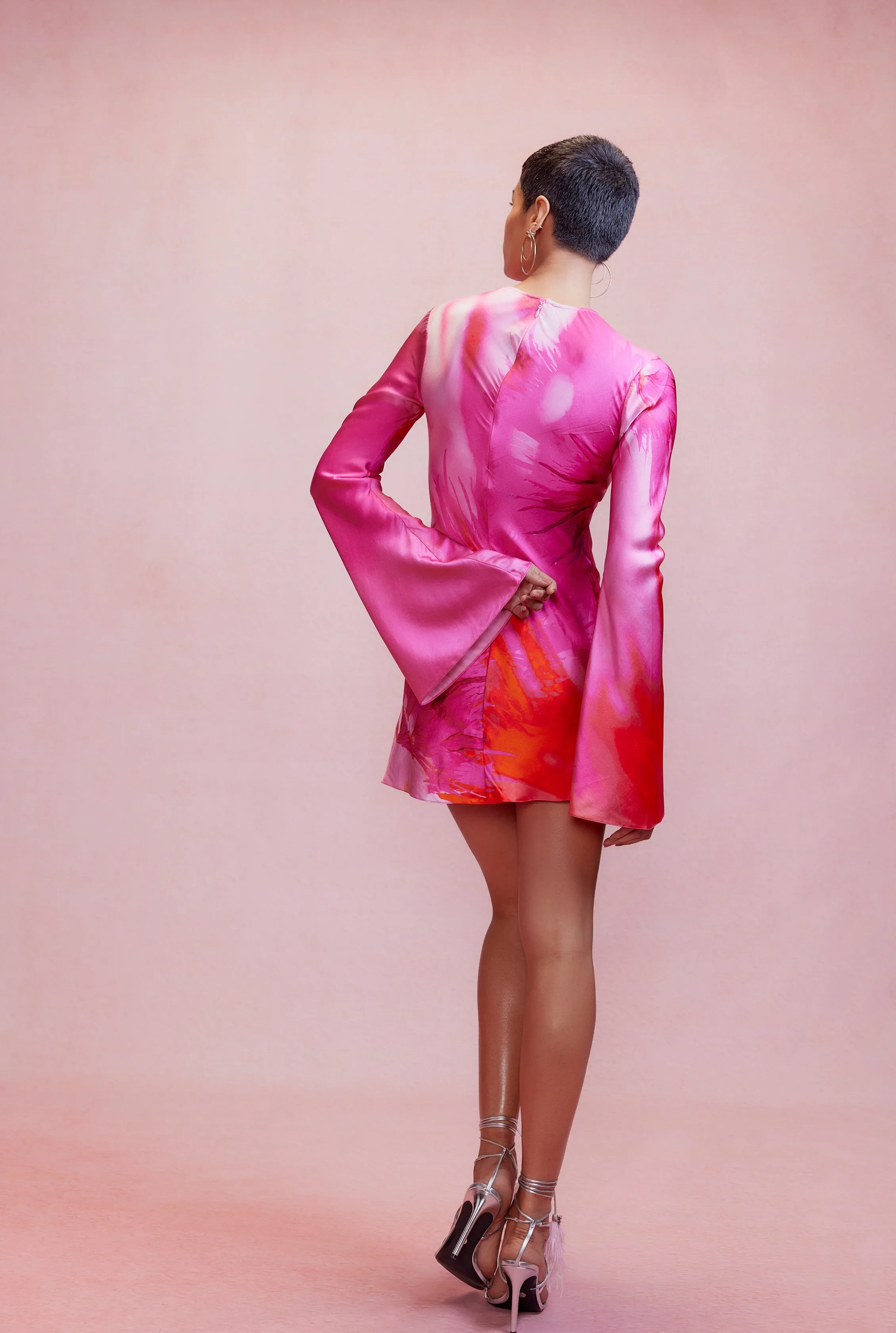 Hemant and Nandita - Abira Mini Dress - Pink