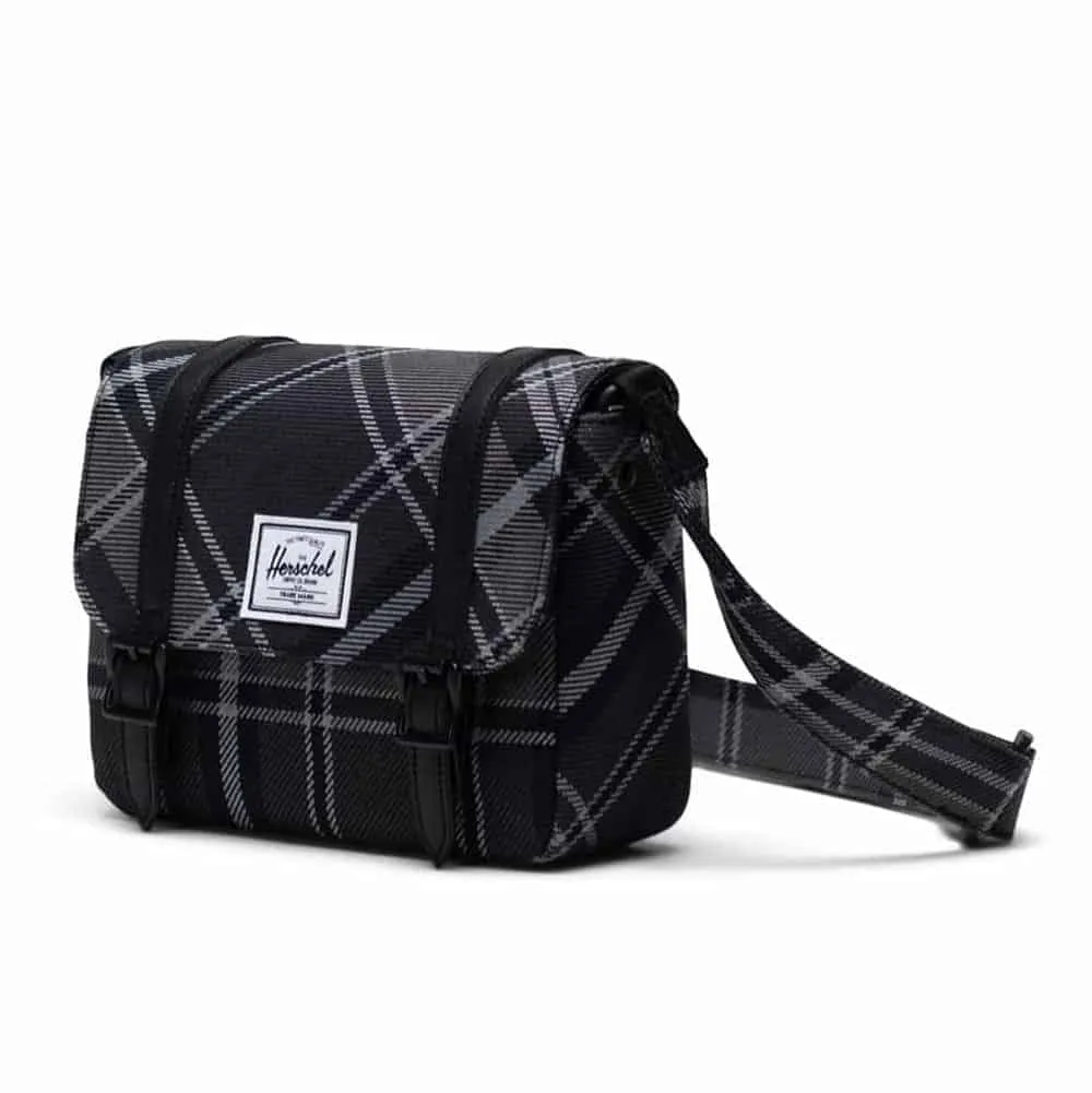 Herschel Retreat Crossbody Bag Mini – Greyscale Plaid