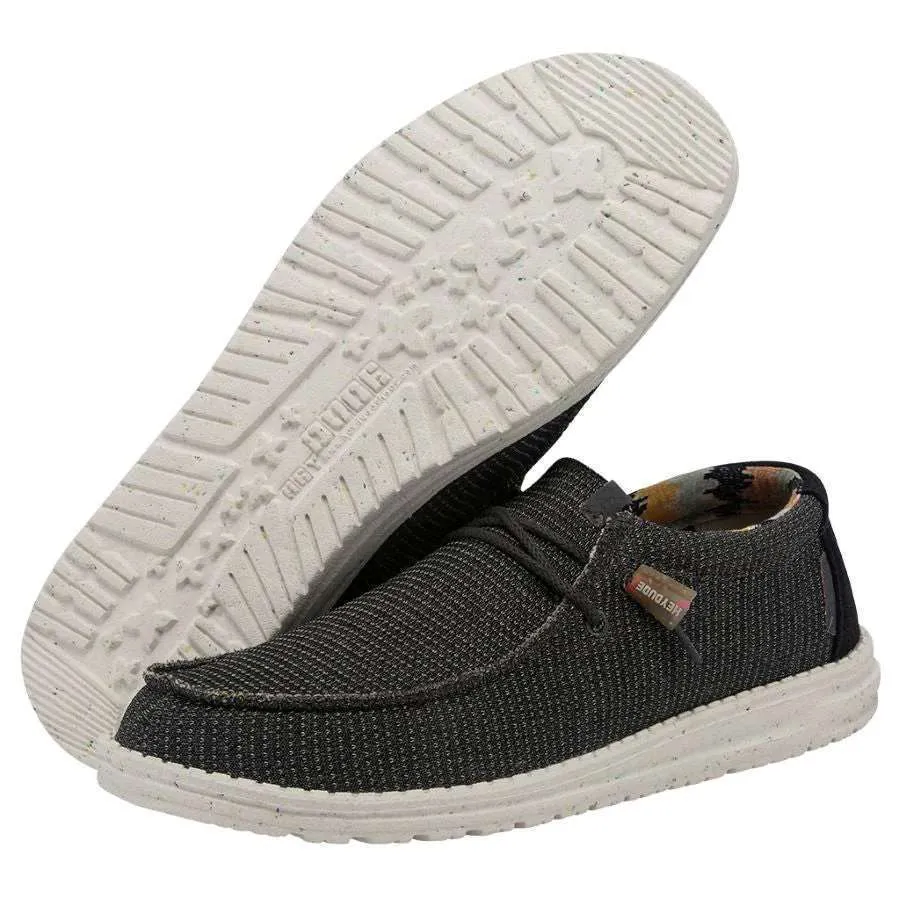 Hey Dude Men’s Wally Knit Shoes – Charcoal