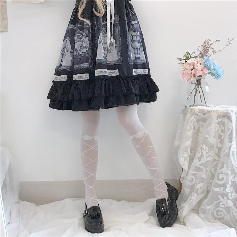 JAPANESE LOLITA CUTE BOW JK BODY-STOCKING BY07234