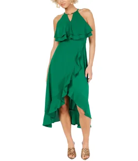 Kensie Womens Popover Ruffled Dress