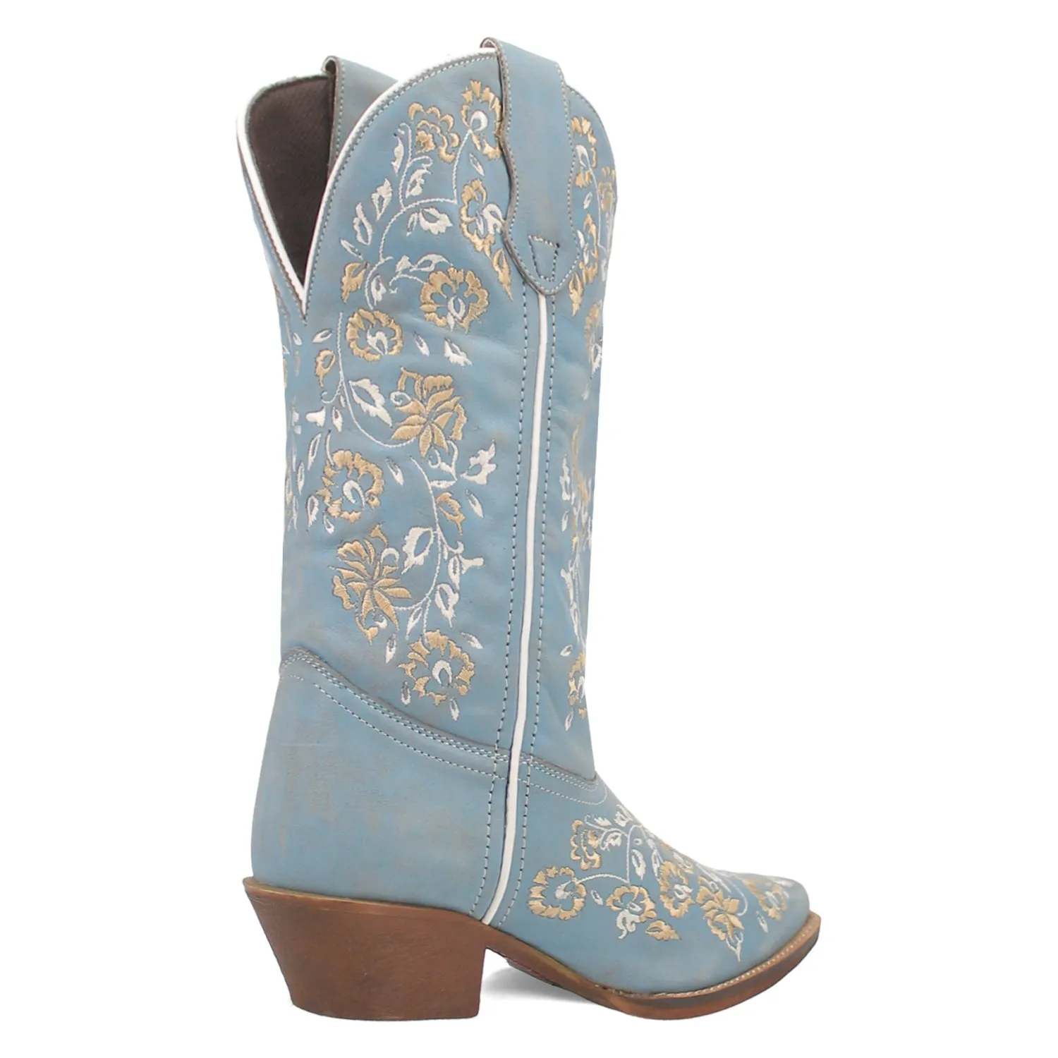 Laredo Womens Linley Denim Leather Cowboy Boots