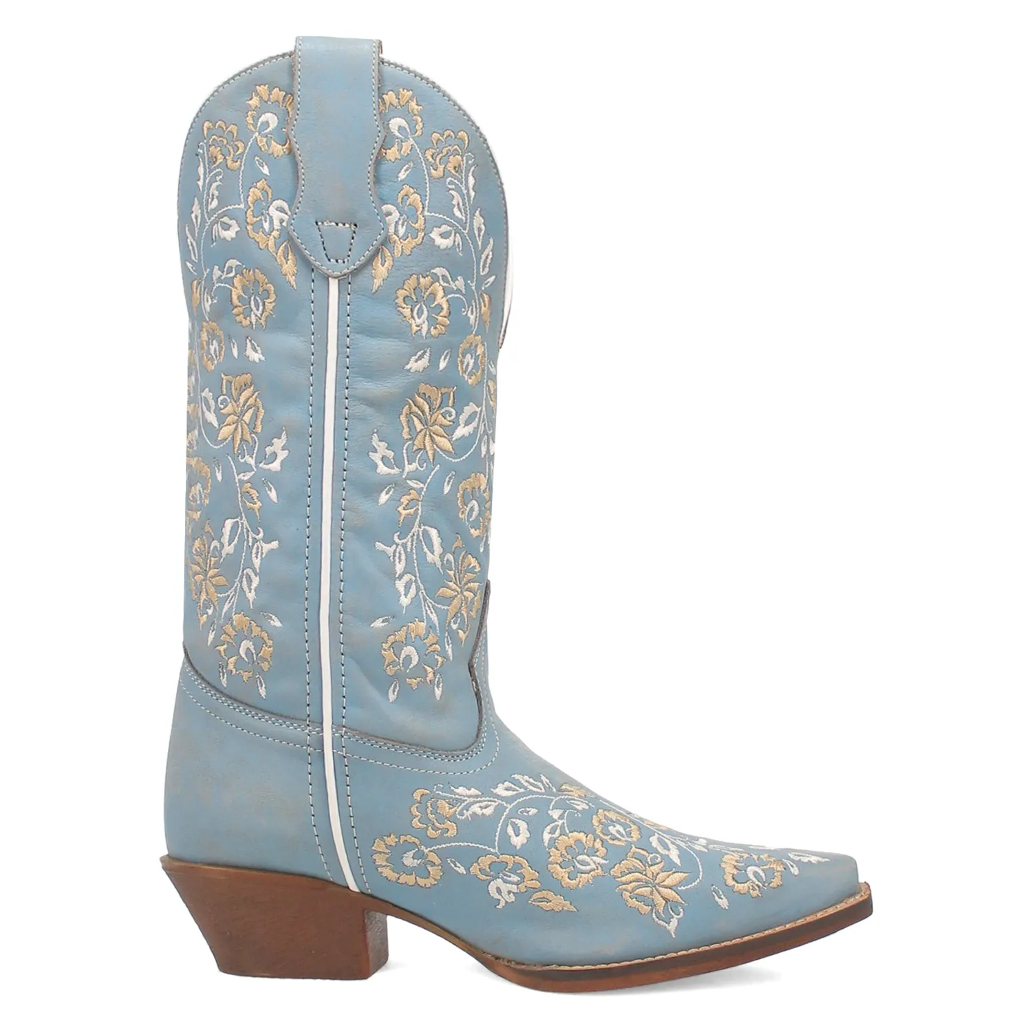 Laredo Womens Linley Denim Leather Cowboy Boots