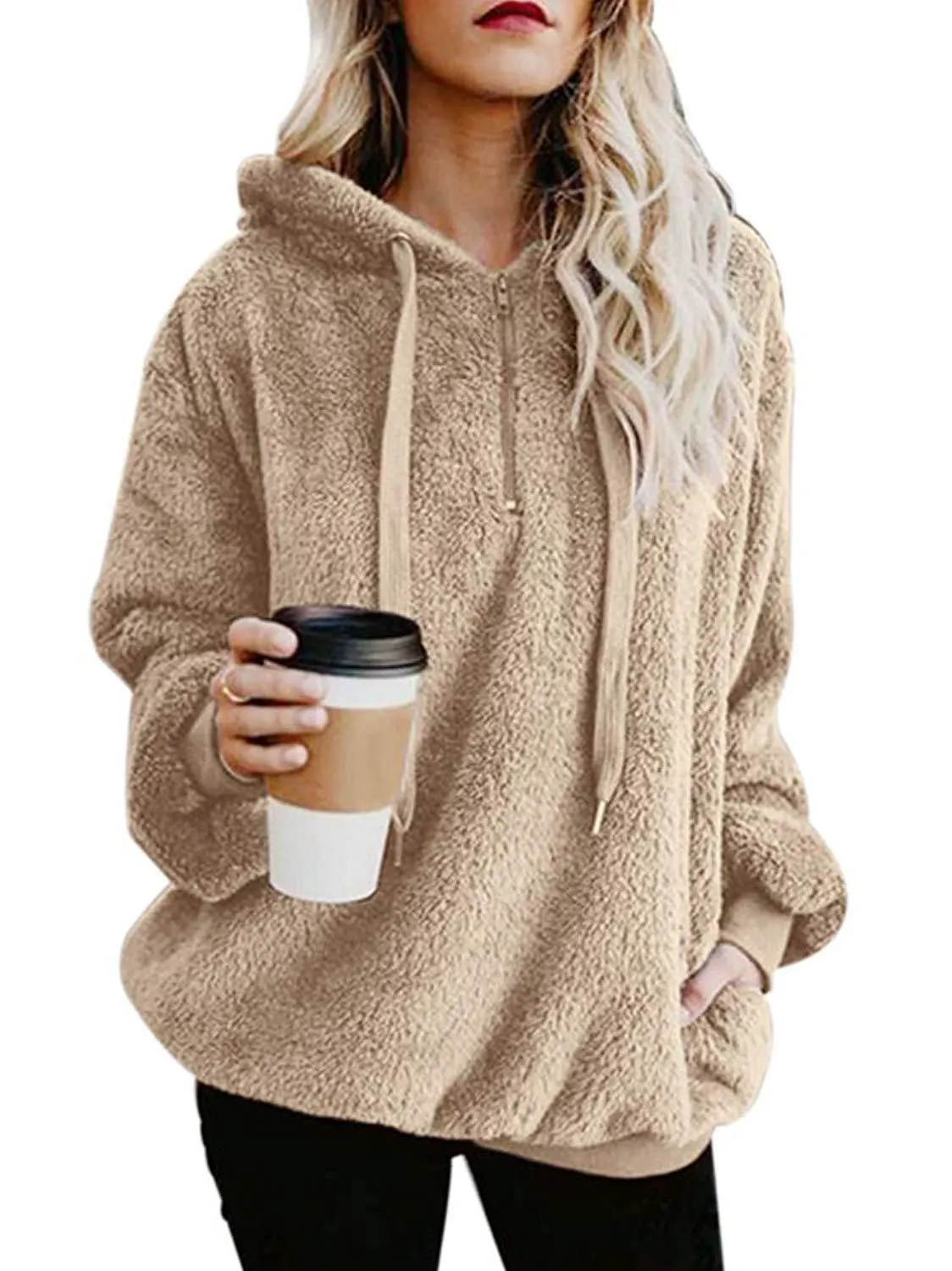 long-sleeved hooded sweater