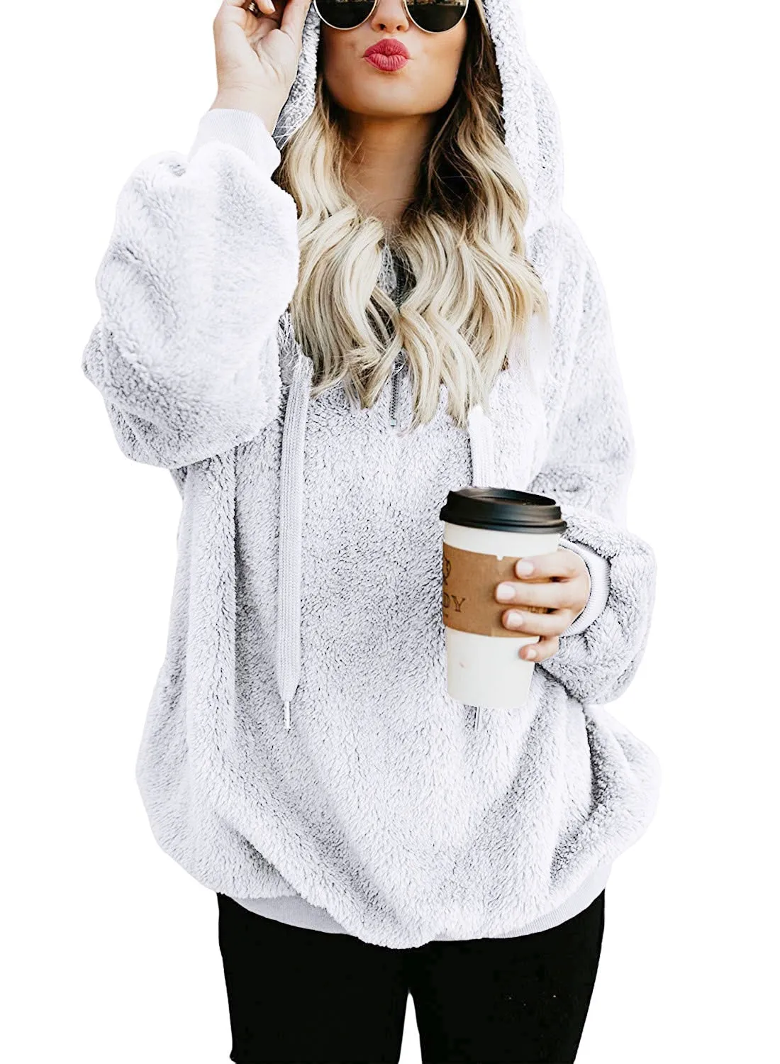 long-sleeved hooded sweater