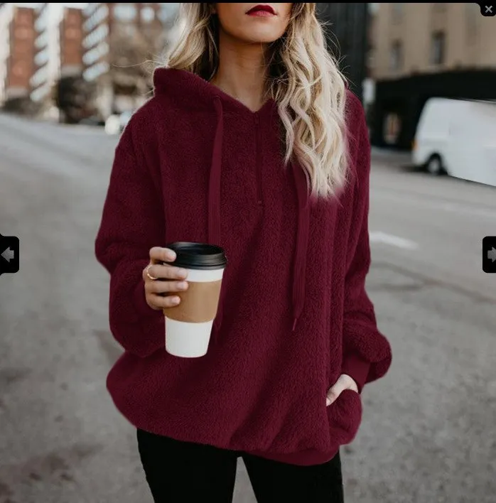 long-sleeved hooded sweater