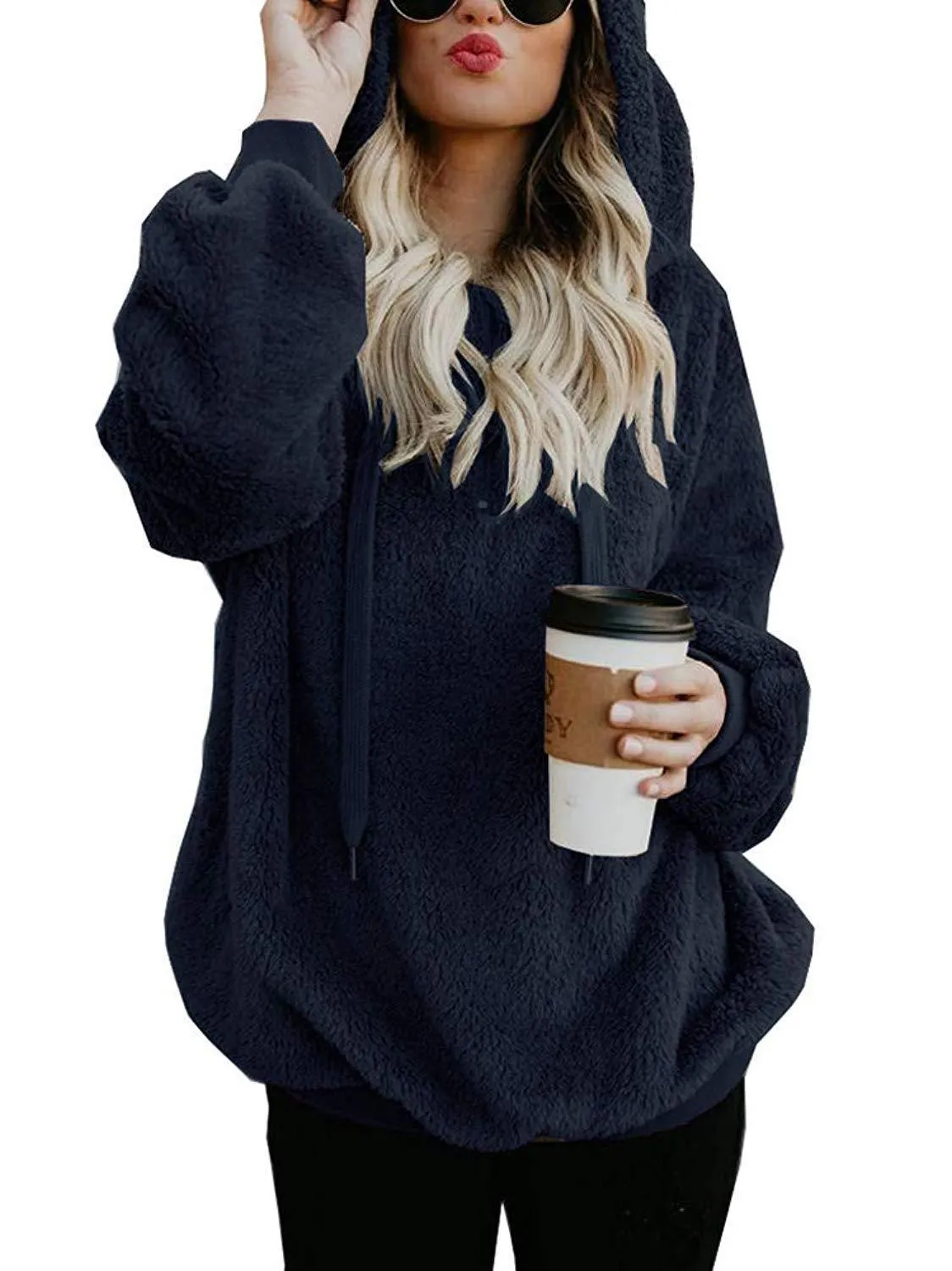 long-sleeved hooded sweater