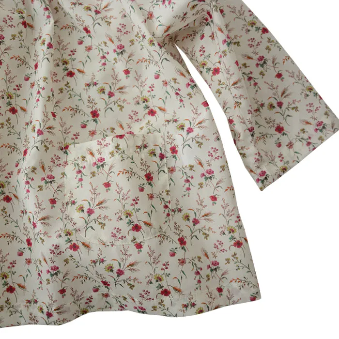 Makié Baby Aria Smocking Blouse Ivory Cream Floral