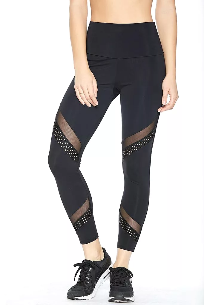 Onzie High Rise Sporty Mesh Legging Black