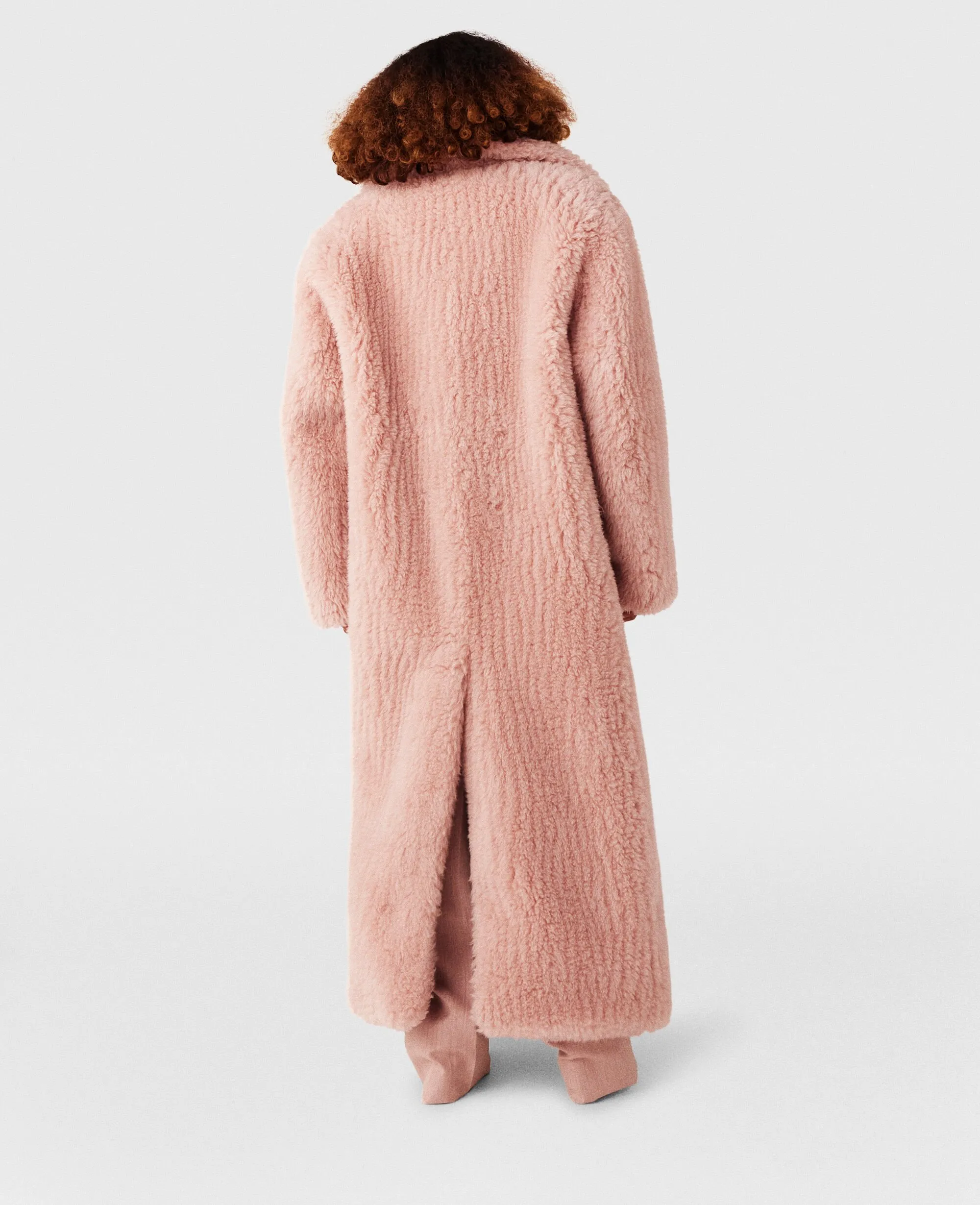 Oversized Plush Teddy Long Coat