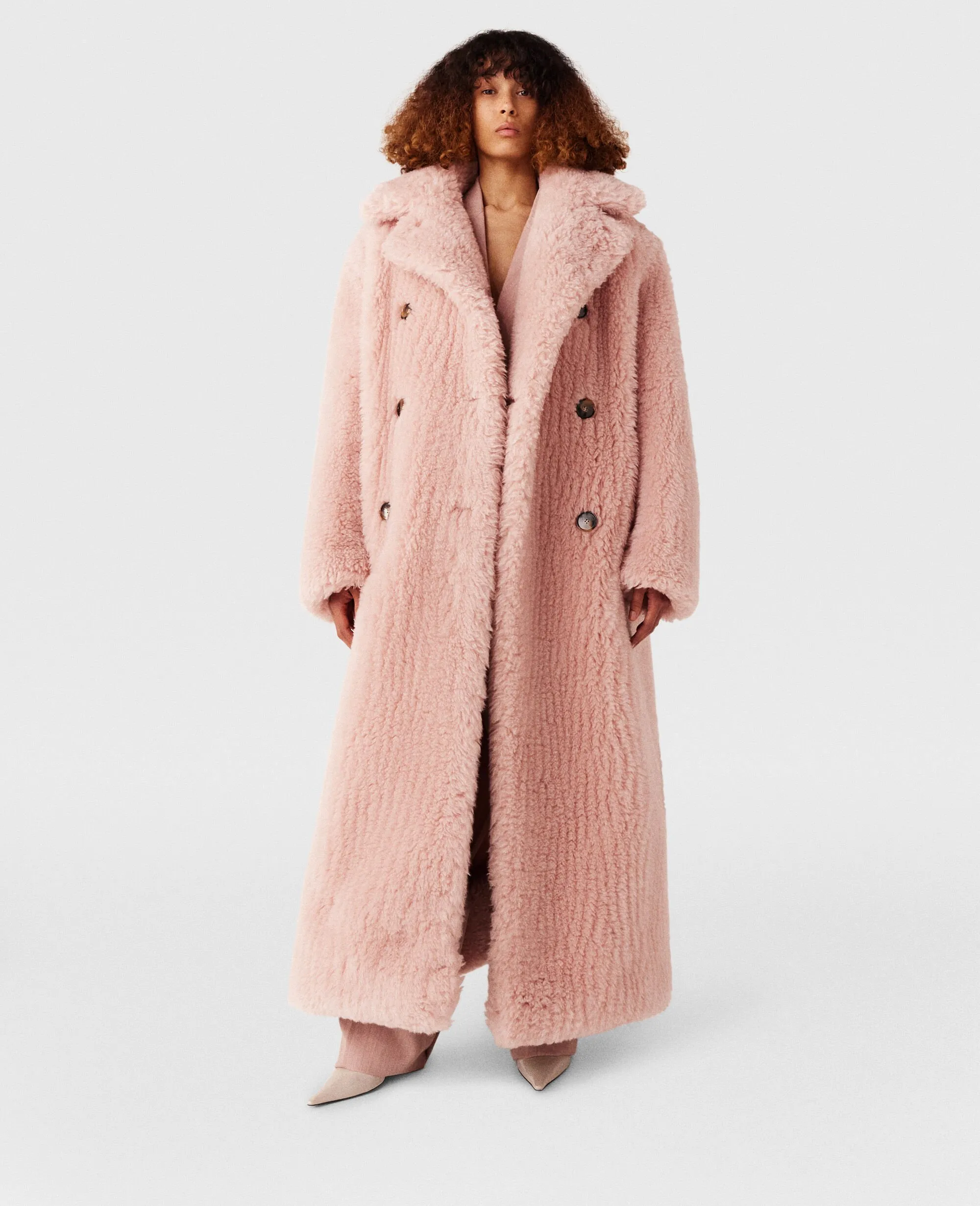 Oversized Plush Teddy Long Coat