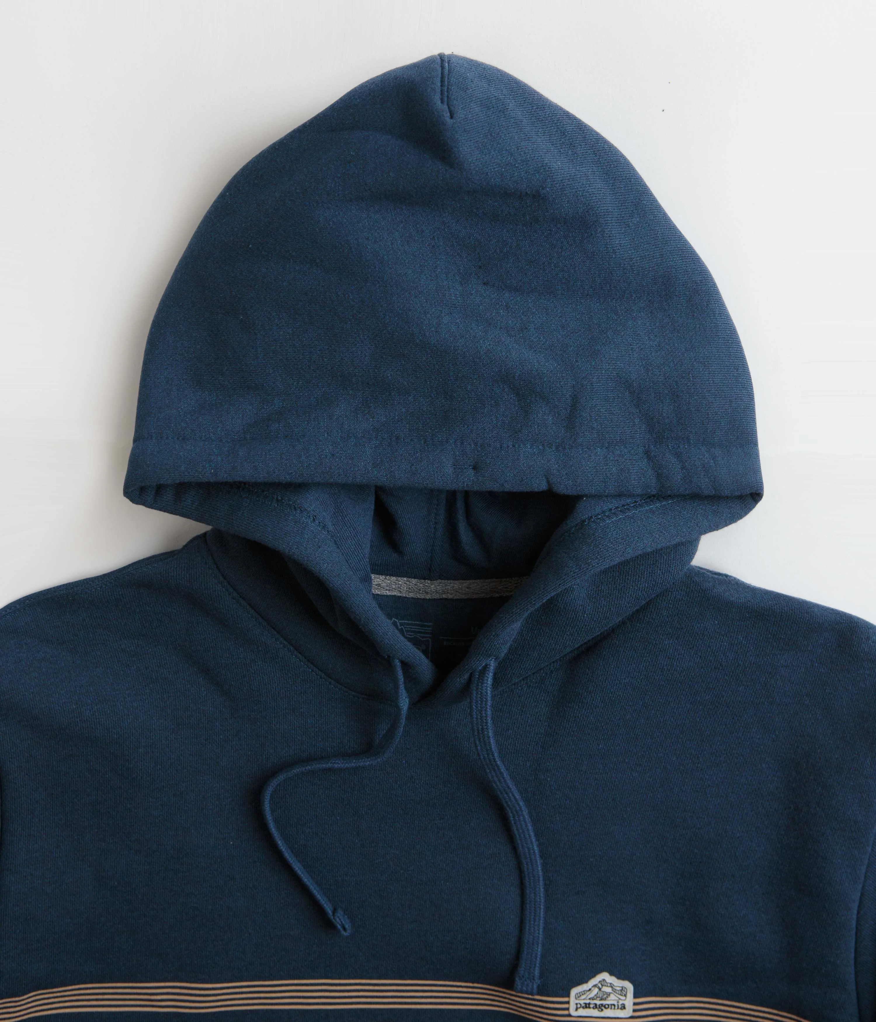 Patagonia Line Logo Ridge Stripe Uprisal Hoodie - Lagom Blue