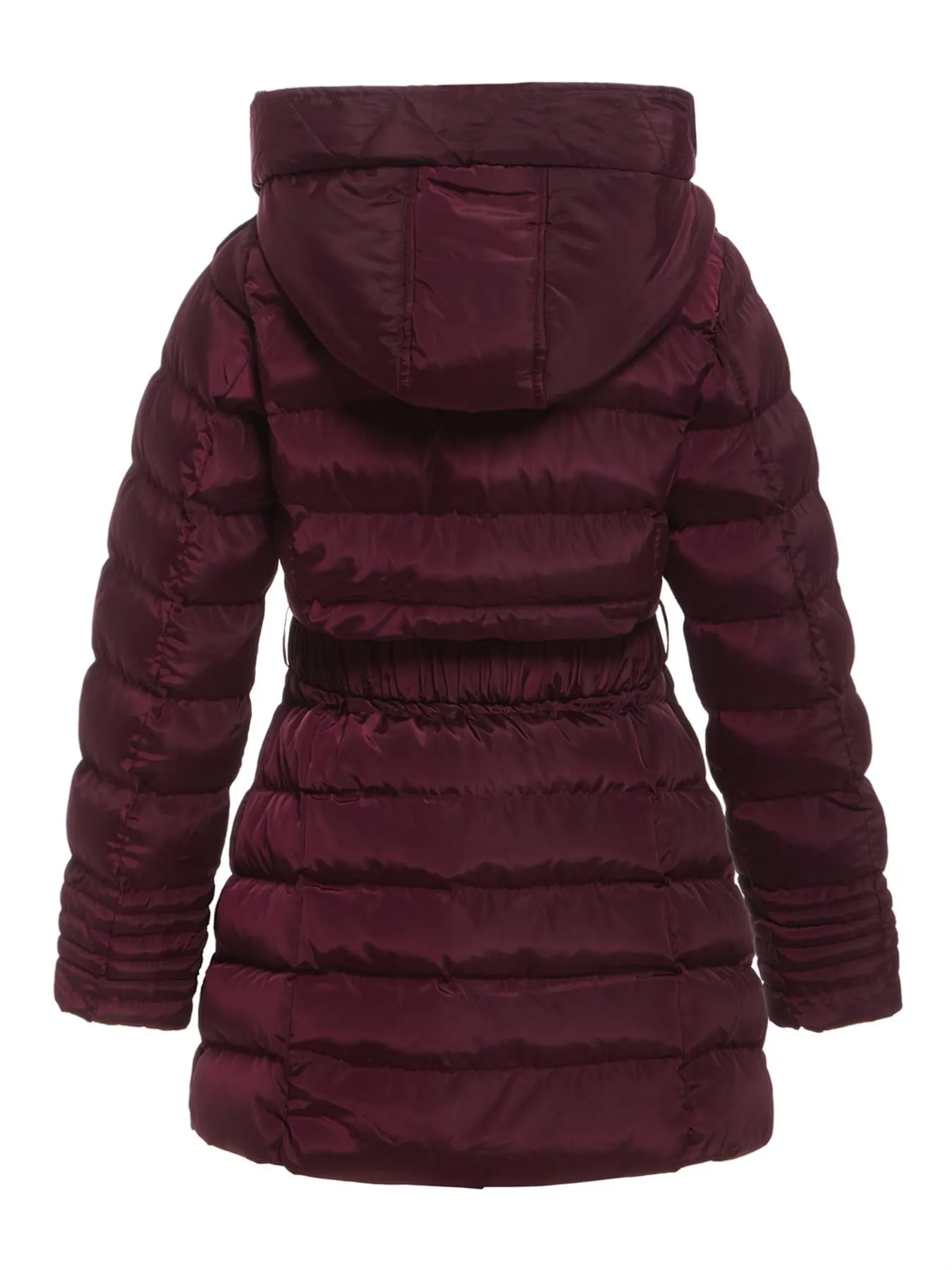 Plus Size Womens Padded Winter Parka Coat, Wine, Black, Navy, UK Sizes 16 to 26