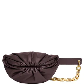 Pouch Chain Belt Bag Mini, Grape/Gold