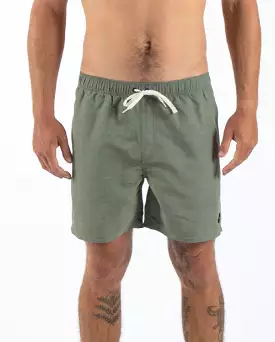 Rusty USA Base 17 Elastic Waist Boardshort