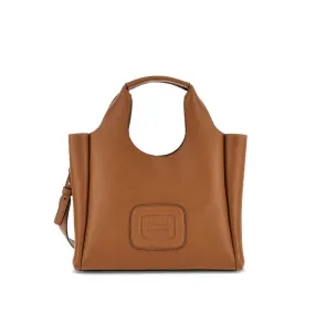 SHOPPING BAG H-BAG PICCOLA H Donna Cognac Scuro