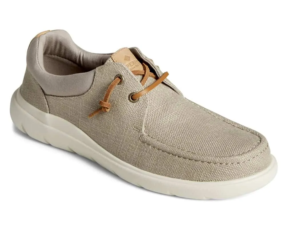 Sperry Men’s Captain’s Moc Hemp Slip On Shoes – Taupe