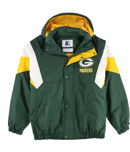 Starter Mens Green Bay Packers Logo Windbreaker Jacket