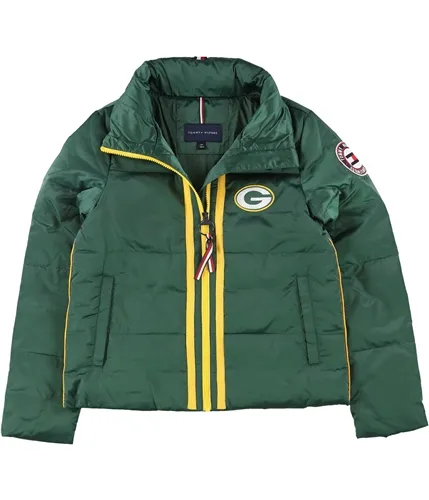 Tommy Hilfiger Womens Green Bay Packers Puffer Jacket, TW1