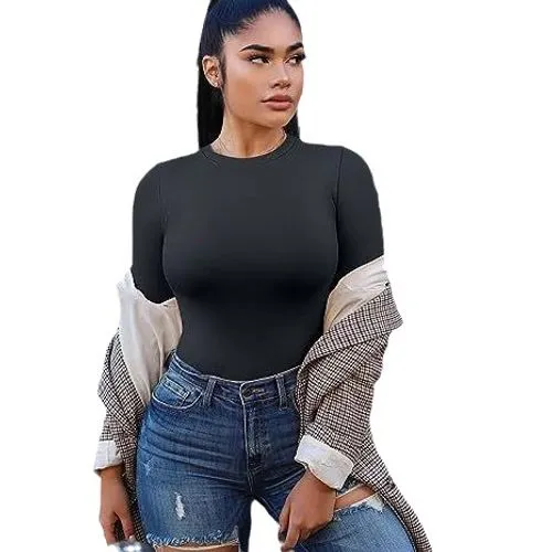 Women's T-shirt Long Sleeve Sweaters & Cardigans Casual Streetwear Solid Color