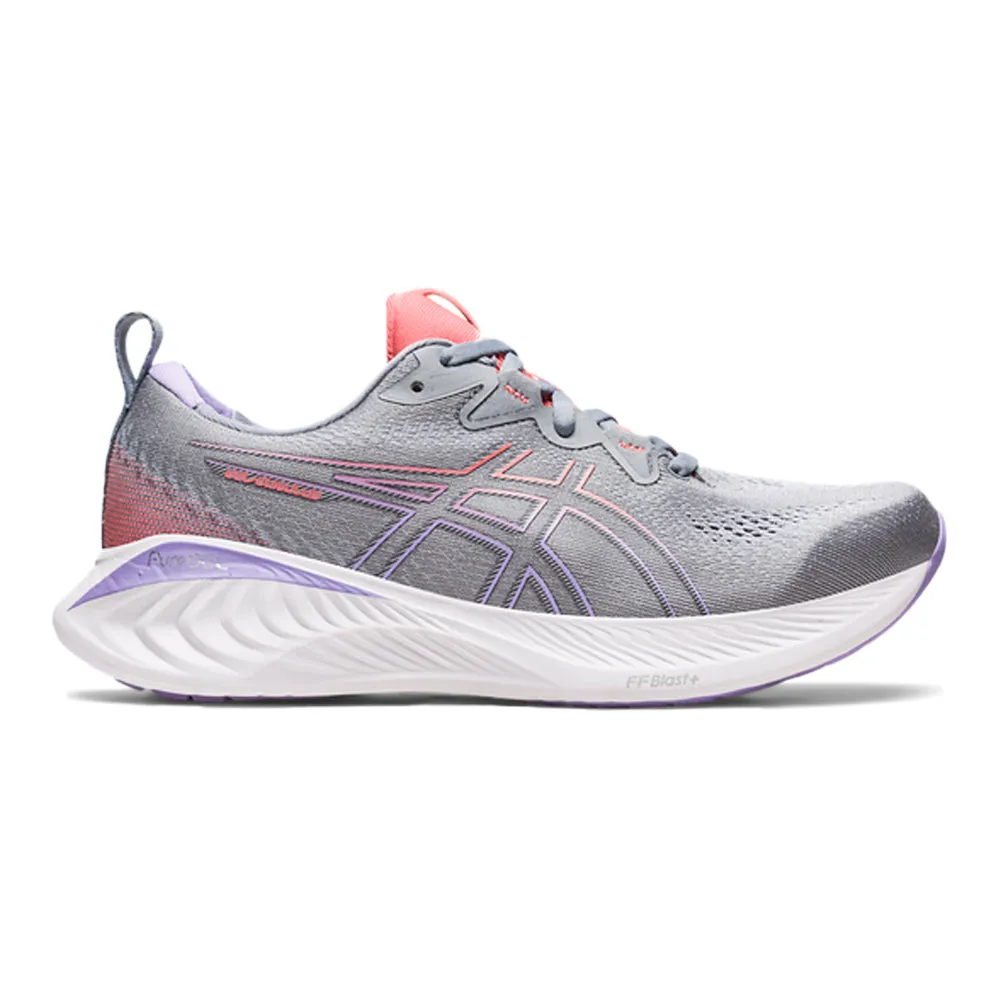 Women's Asics GEL-Cumulus 25, Sheet Rock/Papaya, 9.5 D Wide